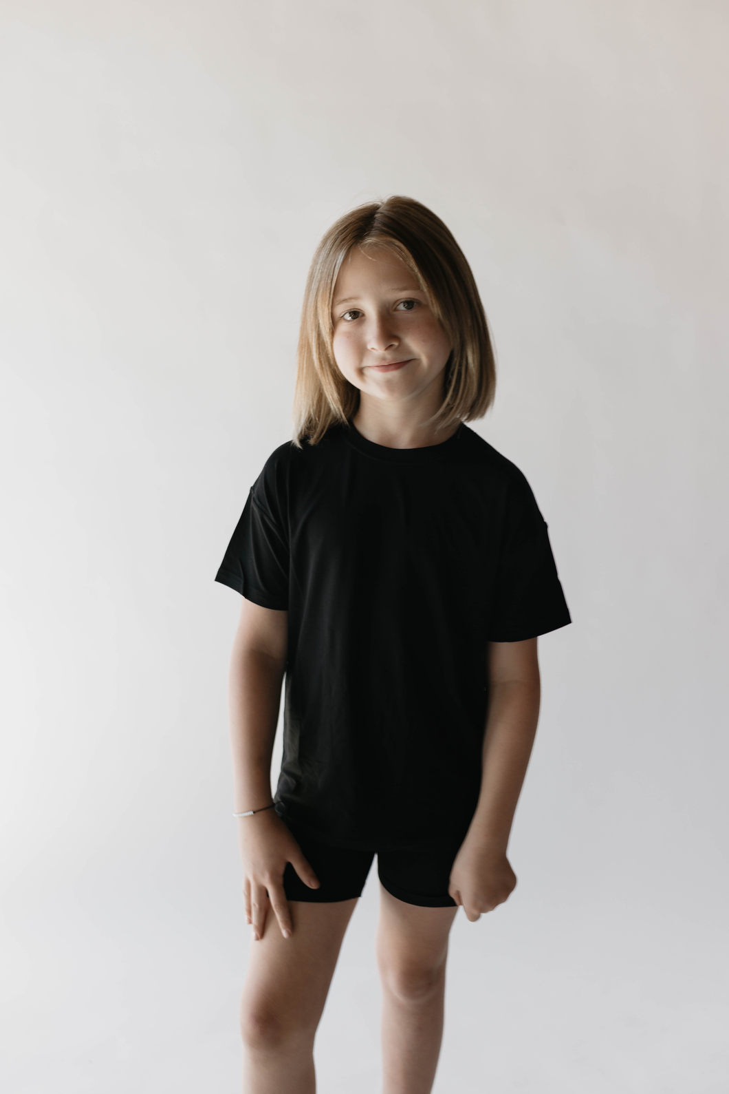 Youth Bamboo Black PJ Set