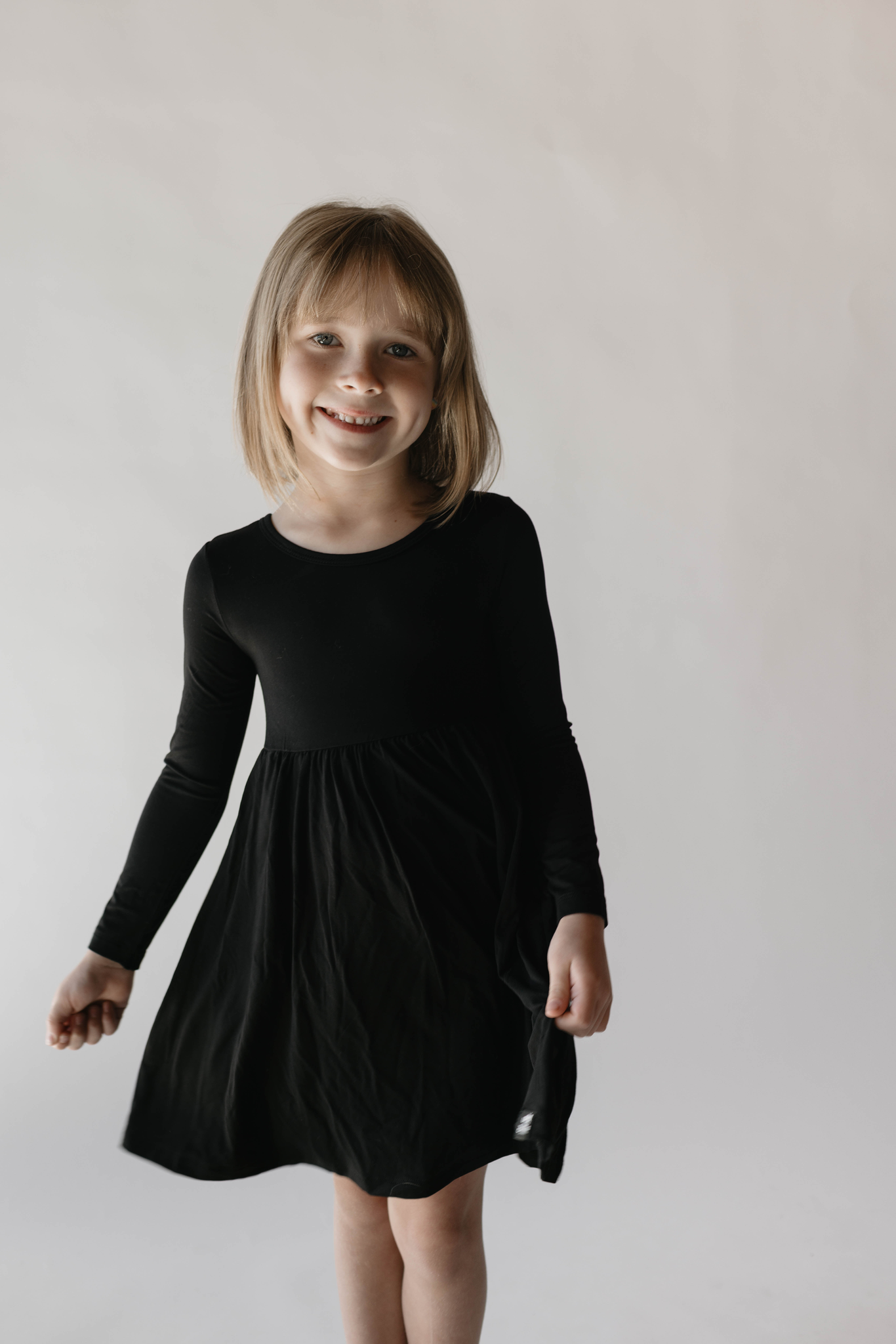 long sleeve bamboo dress Miraluxe Demi Dress in Bamboo