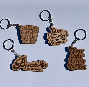 SweetSauce Wooden Keychains
